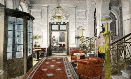 Tisza Hotel régi képeslap