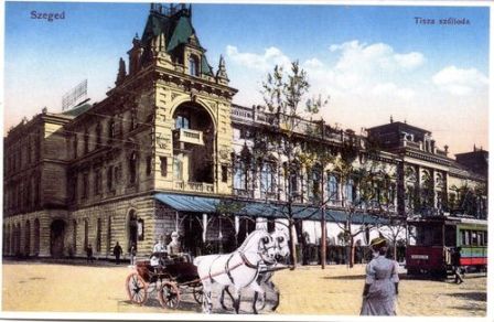 Tisza Hotel régi képeslep