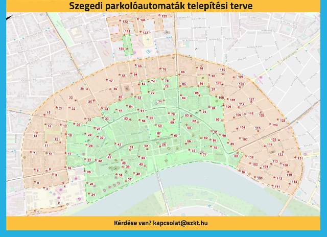 Parkolási rend változás Szegeden 2017. június 6-tól